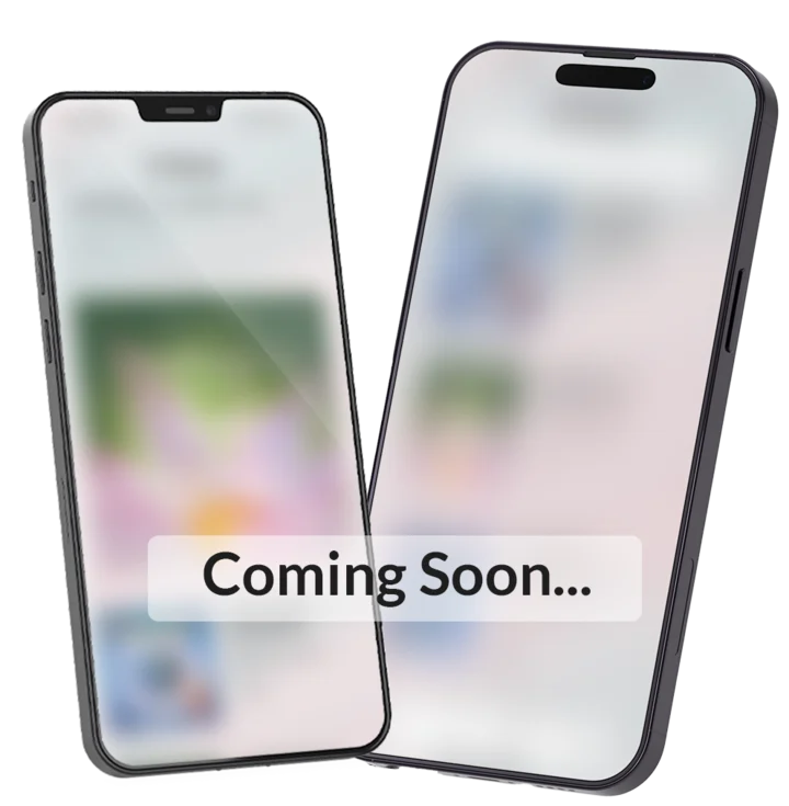 The Pranic Healing Books app on two phones, marked Coming Soon